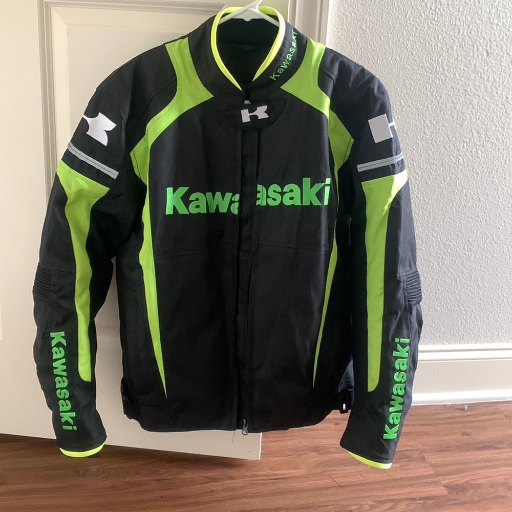 Lime Green and Black Motorcycle Jacket / Gear #Neverworn